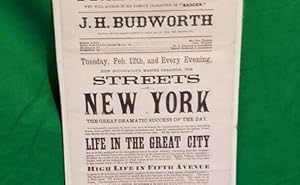 Theater playbill: Boston Theatre . Engagement of the favorite actor Mr. Frank Mayo, who will appe...