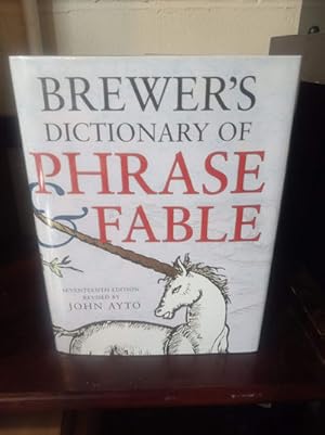 Immagine del venditore per Brewer's Dictionary of Phrase and Fable, Seventeenth Edition venduto da Stone Soup Books Inc