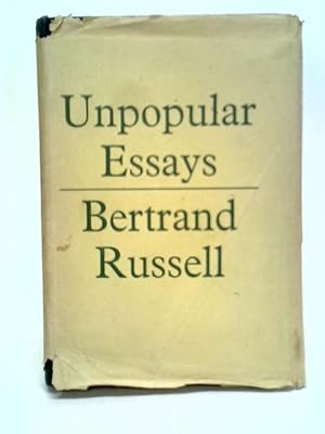 Imagen del vendedor de Unpopular Essays a la venta por World of Rare Books