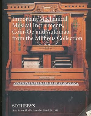 Important mechanical musical instruments, coin-op and automata from the Milhous Collection