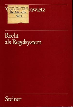 Seller image for Recht als Regelsystem for sale by avelibro OHG