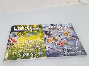 Konvolut 2 Zeitschriften: Landlust: In die Natur; Glücksboten