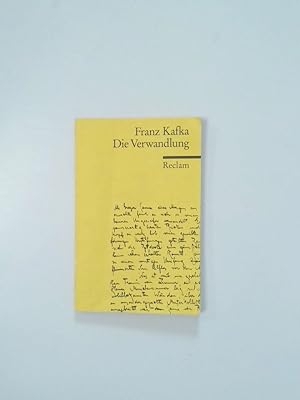 Bild des Verkufers fr Die Verwandlung Franz Kafka. Nachw. von Egon Schwarz zum Verkauf von Antiquariat Buchhandel Daniel Viertel