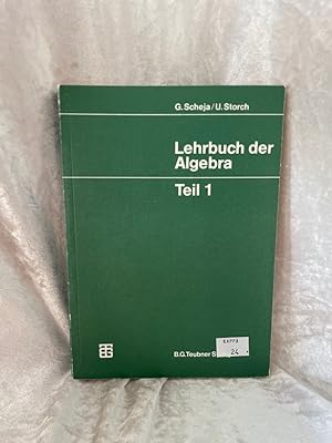 Bild des Verkufers fr Lehrbuch der Algebra. Unter Einschluss der linearen Algebra zum Verkauf von Antiquariat Jochen Mohr -Books and Mohr-