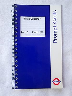 Imagen del vendedor de Train Operator Prompt Cards. Issue 2, March 1999. London Underground. a la venta por Tony Hutchinson