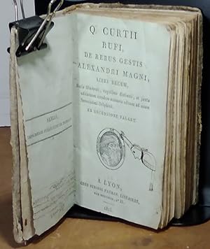 Bild des Verkufers fr ALEXANDE LE GRAND - Q. CURTII RUFI, DE REBUS GESTIS ALEXANDRI MAGNI - LIBRI DECEM - EX RECENSIONE VALART zum Verkauf von Livres 113