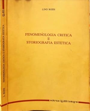 Immagine del venditore per Fenomenologia critica e storiografia estetica. venduto da Libreria La Fenice di Pietro Freggio