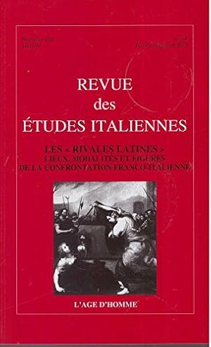 Revue des etudes italiennes tome 59 / les rivales latines