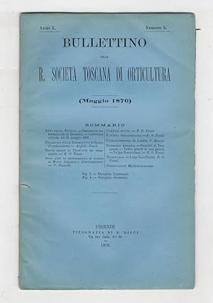 BOLLETTINO della R. Società Toscana di Orticoltura. Anno I. 1876. fascicoli 2-12 [manca il fascic...