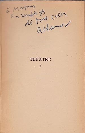 Seller image for ARTHUR ADAMOV (1908?1970 SM) franzsischer bersetzer, Schriftsteller und Dramatiker armenischer Herkunft.[1] Er gilt neben Eugne Ionesco, Samuel Beckett und Georges Schehad als einer der wichtigsten Autoren des Absurden Theaters. / french writer for sale by Herbst-Auktionen