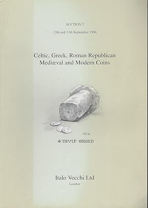 Imagen del vendedor de Auction 2, 12th and 13th September 1996. Celtic, Greek, Roman Republican, Mediaeval and Modern Coins a la venta por Librairie Archaion