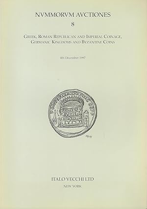 Bild des Verk�ufers f�r *Nummorum Auctiones 8, 4th December 1997. Greek, Roman Republican and Imperial Coinage, Germanic Kingdoms and Byzantine Coins zum Verkauf von Librairie Archaion