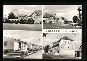 Bild des Verkufers fr Ansichtskarte Bad Doberan, Kleinbahn Molly, Karl-Marx-Platz, am Nienhager Weg, Kurhaus zum Verkauf von Bartko-Reher
