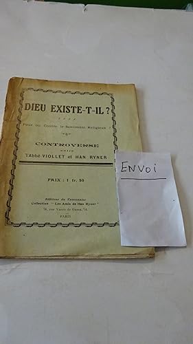 DIEU EXISTE-T-IL ? POUR OU CONTRE LE SENTIMENT RELIGIEUX , CONTREVERSE ENTRE LES 2 AUTEURS