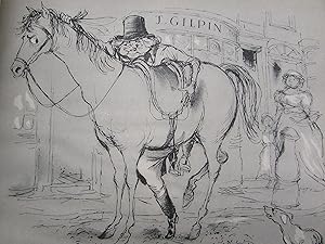 Seller image for The Diverting History of John Gilpin. Showing how he went farther than he intended and came home safe again. With many illustrations by Ronald Searle. for sale by Harrison-Hiett Rare Books