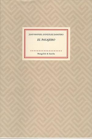 Seller image for EL PASAJERO. 1 EDICIN for sale by Librera Hijazo