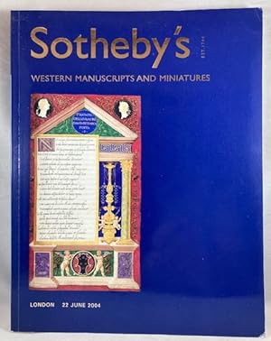 Sotheby's: Western Manuscripts and Miniatures. London, 22 June 2004 [sale L04240]