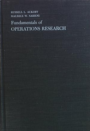 Image du vendeur pour Fundamentals of Operations Research. mis en vente par books4less (Versandantiquariat Petra Gros GmbH & Co. KG)