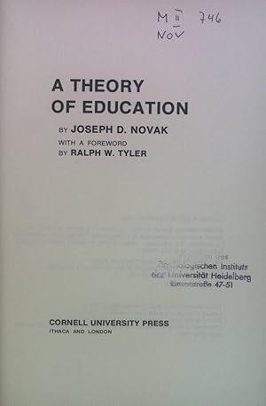 Seller image for A Theory of Education. for sale by books4less (Versandantiquariat Petra Gros GmbH & Co. KG)