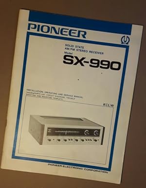 Pioneer Solid State AM/FM Stereo Receiver (owners manual)