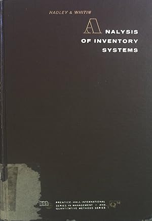 Seller image for Analysis of Inventory Systems. Prentice-Hall International Series in Management and Quantitative Methods Series. for sale by books4less (Versandantiquariat Petra Gros GmbH & Co. KG)