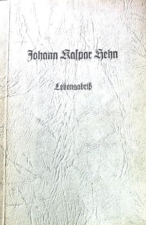 Seller image for Lebensabri. Mitteilungen aus dem Lebensgang von Johann Kaspar Hehn in Markgrningen. for sale by books4less (Versandantiquariat Petra Gros GmbH & Co. KG)