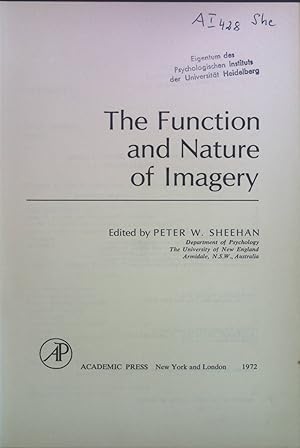 Seller image for The Function and Nature of Imagery. for sale by books4less (Versandantiquariat Petra Gros GmbH & Co. KG)