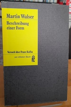 Bild des Verkufers fr Beschreibung einer Form. Versuch ber Franz Kafka. zum Verkauf von Antiquariat Thomas Nonnenmacher