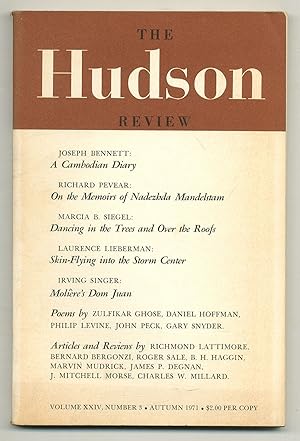 Bild des Verkufers fr The Hudson Review - Volume XXIV, Number 3, Autumn 1971 zum Verkauf von Between the Covers-Rare Books, Inc. ABAA