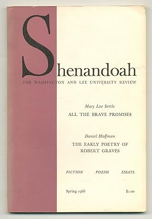 Bild des Verkufers fr Shenandoah: The Washington and Lee University Review - Volume XVII, Spring, 1966, No. 3 zum Verkauf von Between the Covers-Rare Books, Inc. ABAA