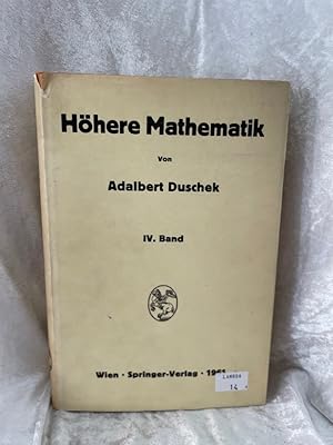 Seller image for Vorlesungen ber hhere Mathematik: Vierter Band Integralgleichungen. Laplacetransformation. Randwertprobleme bei gewhnlichen . und Randwertaufgaben der Potentialtheorie Vierter Band Integralgleichungen. Laplacetransformation. Randwertprobleme bei gewhnlichen Differentialgleichungen. Grundzge und Randwertaufgaben der Potentialtheorie for sale by Antiquariat Jochen Mohr -Books and Mohr-