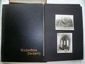 Kirchenkreis Parchwitz Mappe mit 38 (st. 44) schwarzen Kartonblättern mit je 1-2 mont. Originalfo...