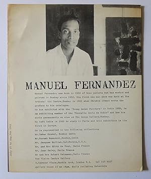 Manuel Fernandez. New Vision Centre Gallery, July 11th to Aug. 8th, 1961.