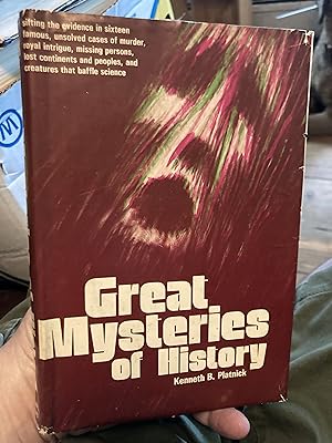 Seller image for great mysteries of history for sale by A.C. Daniel's Collectable Books
