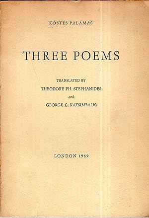 Seller image for Three Poems for sale by A Cappella Books, Inc.