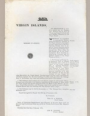 An ordinance to remit for a limited time the tonnage and package duty in favor of vessels importi...