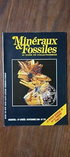 Seller image for Minraux & Fossiles N 179 - Le guide du collectionneur Novembre 1990 for sale by Dmons et Merveilles