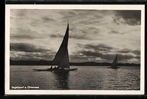 Ansichtskarte Segelsport auf dem Chiemsee