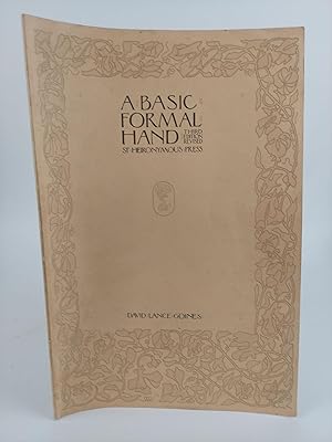 Seller image for A BASIC FORMAL HAND for sale by Second Story Books, ABAA