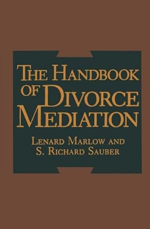 Imagen del vendedor de Handbook of Divorce Mediation a la venta por GreatBookPricesUK