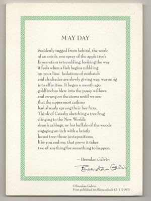 May Day (Signed Broadside)