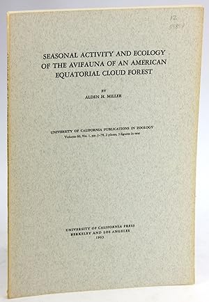 SEASONAL ACTIVITY AND ECOLOGY OF THE AVIFAUNA OF AN AMERICAN EQUATORIAL CLOUD FOREST [University ...