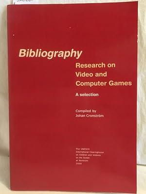 Bild des Verkufers fr Bibliography Research on Video and Computer Games: A Selection (1970-). (= The UNESCO International Clearinghouse on Children and Violence on the Screen). zum Verkauf von Versandantiquariat Waffel-Schrder