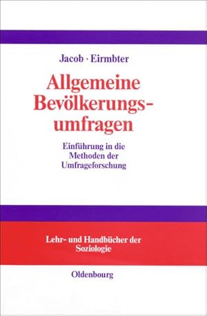 Bild des Verkufers fr Allgemeine Bevlkerungsumfragen zum Verkauf von BuchWeltWeit Ludwig Meier e.K.