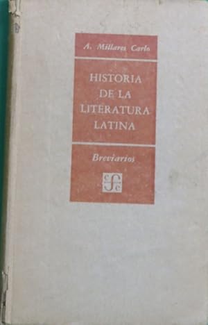 Imagen del vendedor de Historia de la Literatura Latina a la venta por Librera Alonso Quijano