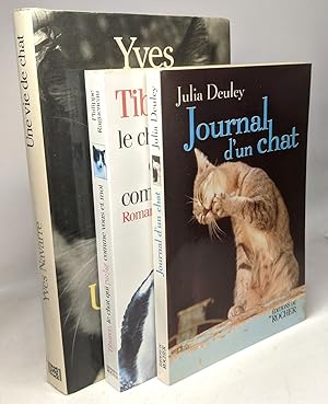 Image du vendeur pour Journal d'un chat + Une vie de chat + Le chat qui parlait comme vous et moi --- 3 livres mis en vente par crealivres