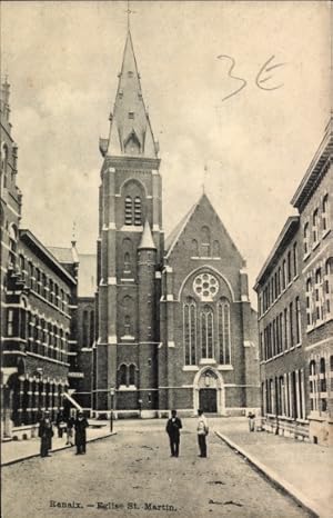 Ansichtskarte / Postkarte Ronse Renaix Ostflandern, Kirche Saint Martin