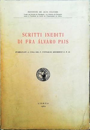 Seller image for SCRITTI INEDITI DI FRA LVARO PAIS. for sale by Livraria Castro e Silva