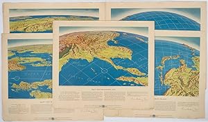 Bild des Verkufers fr Five WWII Bird's-eye View Maps including the Pacific and Southeast Asia. zum Verkauf von Asia Bookroom ANZAAB/ILAB