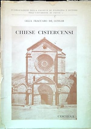 Imagen del vendedor de L'architettura delle Chiese Cistercensi Italiane a la venta por Miliardi di Parole